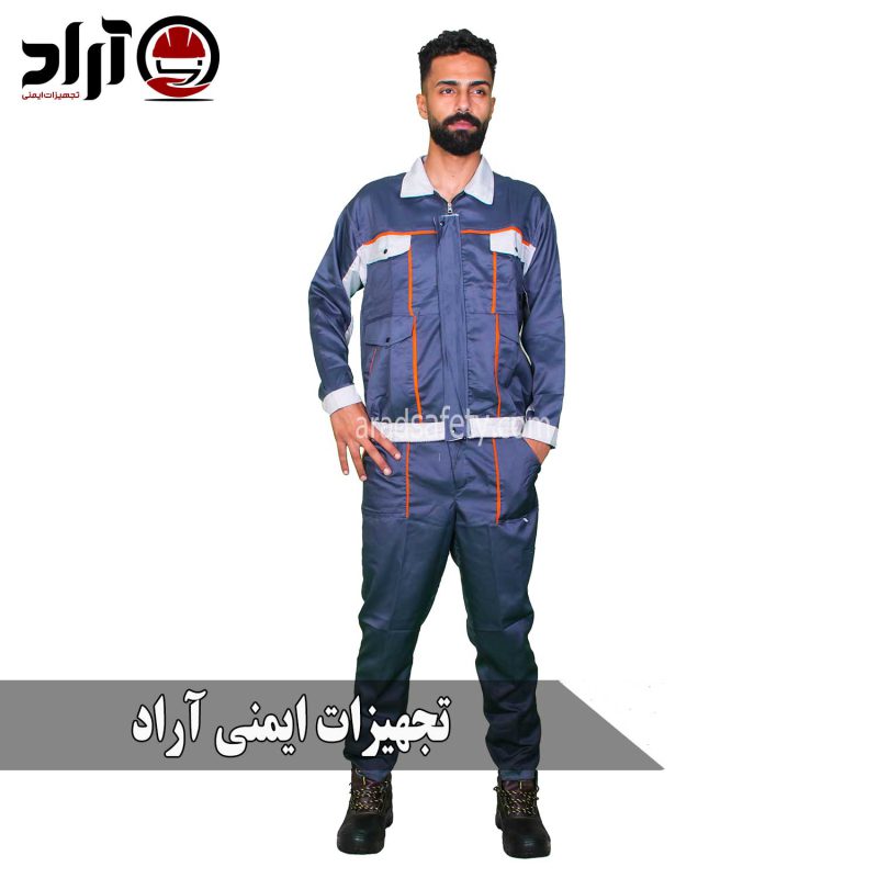 لباس کار بوفالو طوسی استخوانی