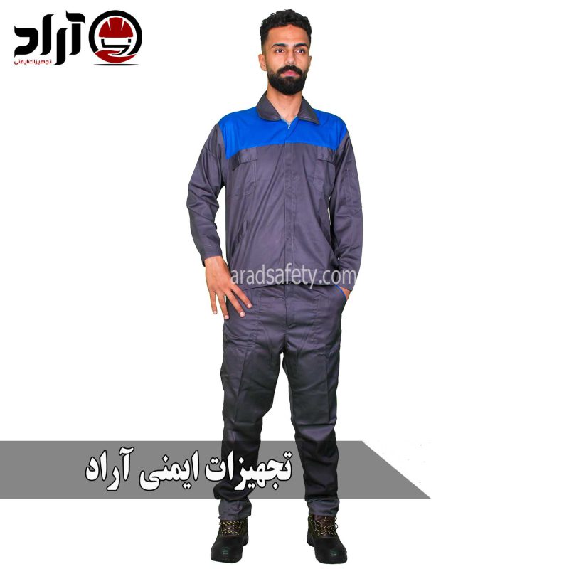لباس کار ایرانخودرویی درجه یک سرمه ای آبی