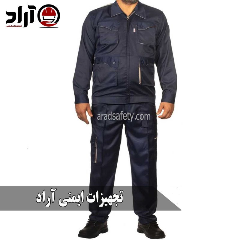 لباس کار ست ورک مهرشاد آبی نفتی