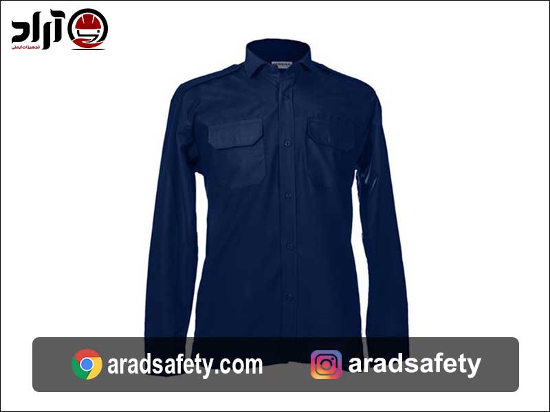 خرید پیراهن نگهبانی سرمه ای