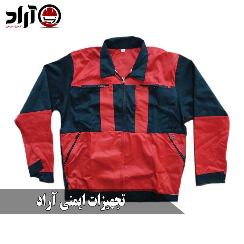 کاپشن کار سیلوری مشکی قرمز