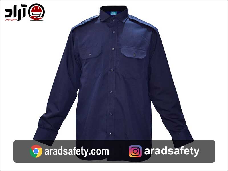 خرید پیراهن نگهبانی سرمه ای