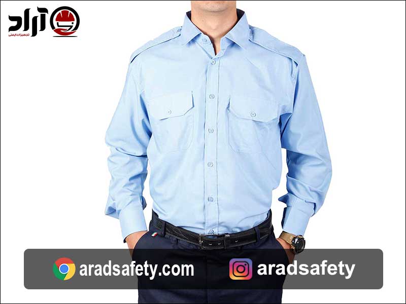 مشخصات پیراهن نگهبانی آبی