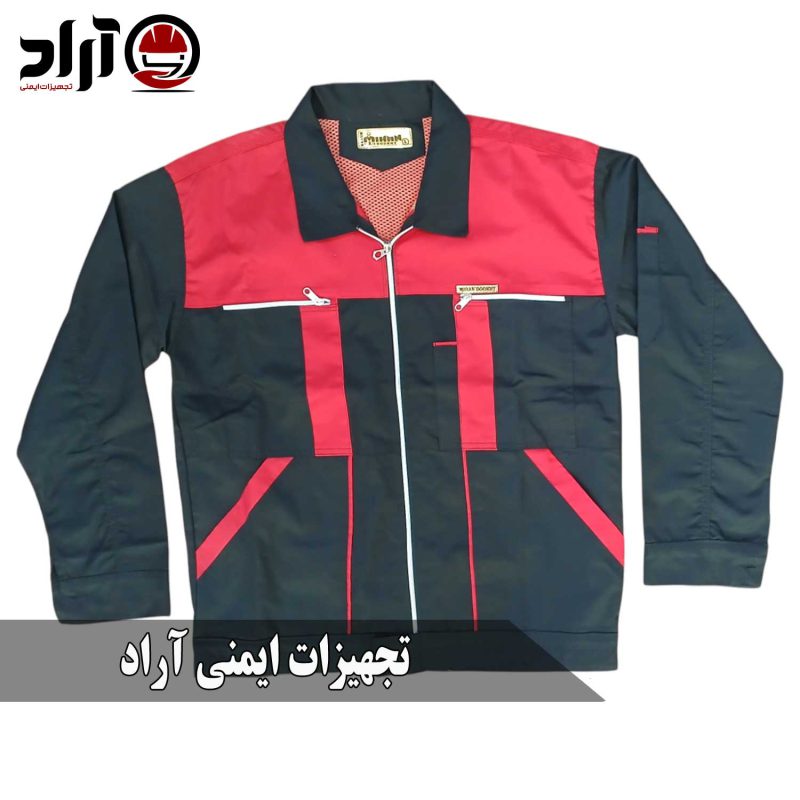 کاپشن کار سیلوری درجه یک مشکی قرمز