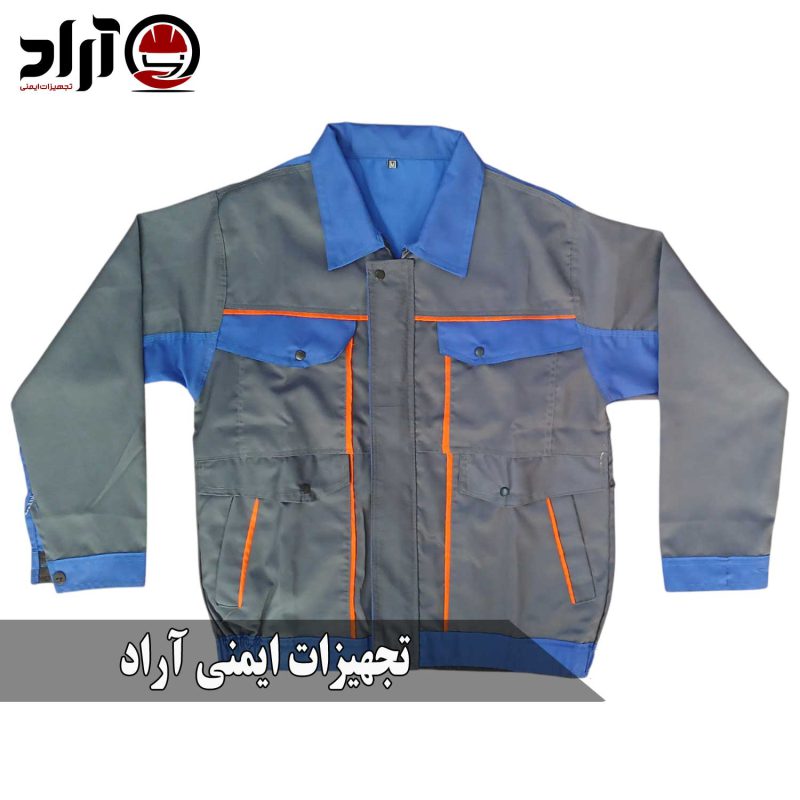 کاپشن کار بوفالو طوسی آبی