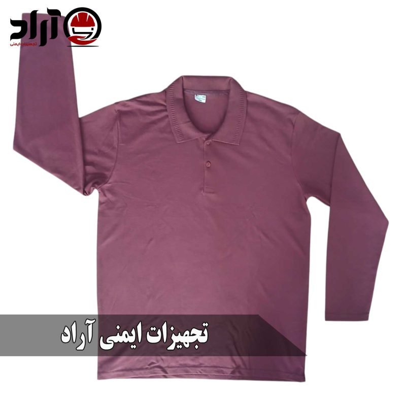 تیشرت کار آستین بلند زرشکی