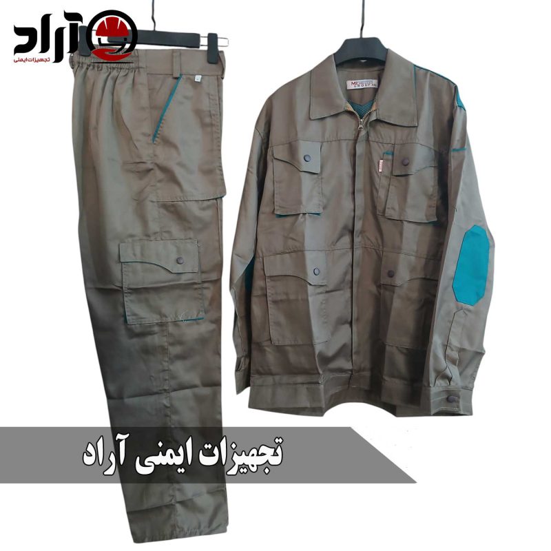 لباس کار ست ورک مهرشاد شکلاتی آبی فیروزه ای
