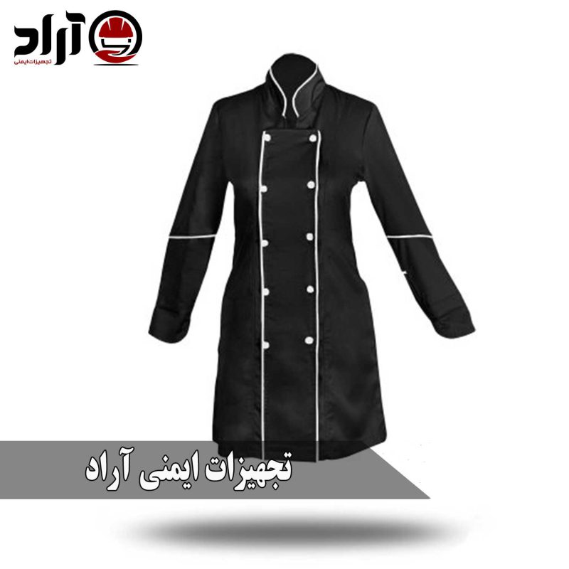 روپوش قاپکدار زنانه مشکی سفید