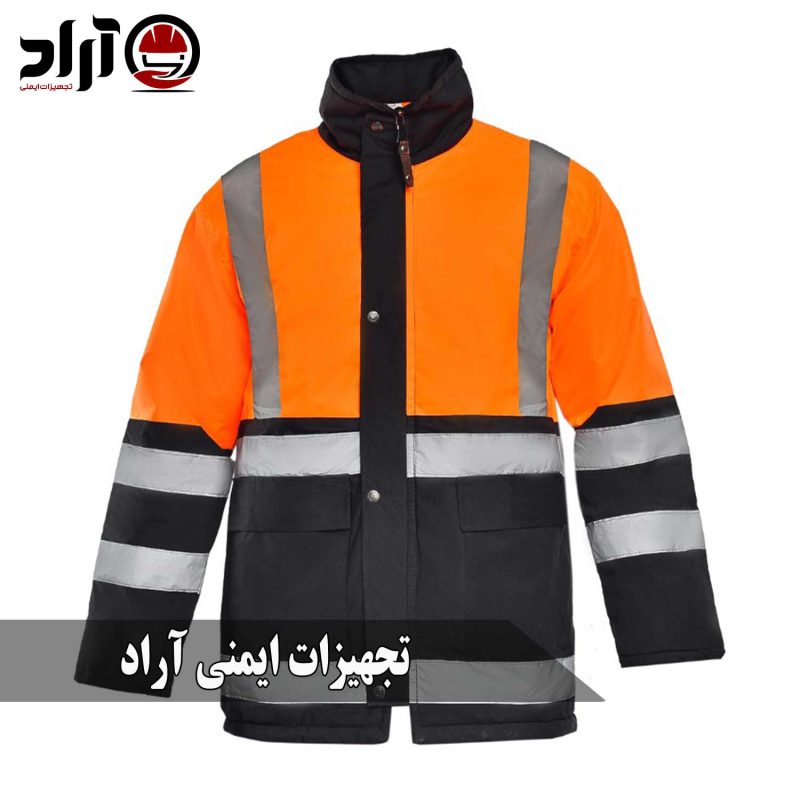 کاپشن عملیاتی نارنجی مشکی