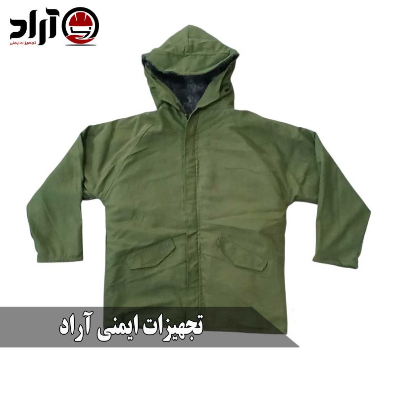 اورکت پارچه ای سبز زیتونی