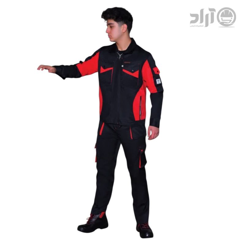 لباس کار سپهر مشکی قرمز