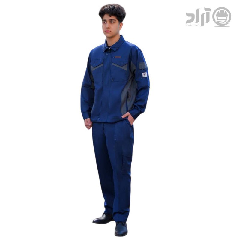لباس کار سپهر آبی نفتی طوسی