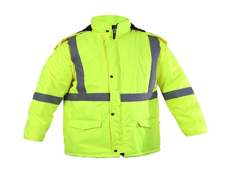 کاپشن راهداری مشکی فسفری